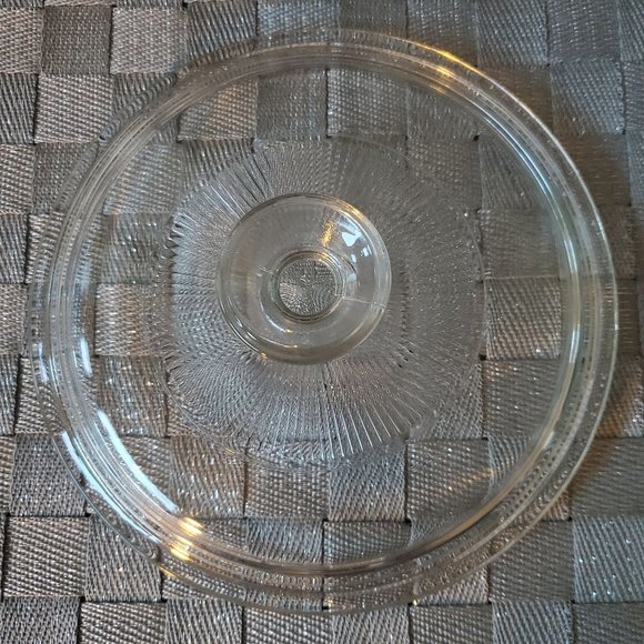 Pyrex G5C Glass Replacement Lid Round Ribbed Glass Lid Only - Picture 1 of 3